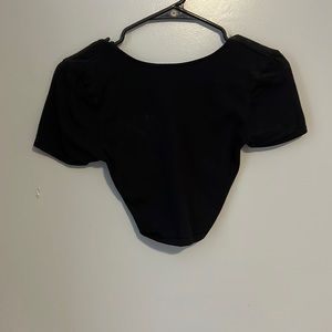 2 crop tops with open back